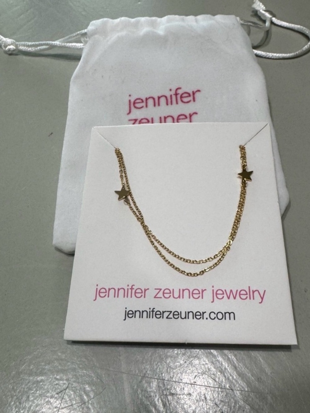Jennifer Zeuner Star Double
Necklace  NWT